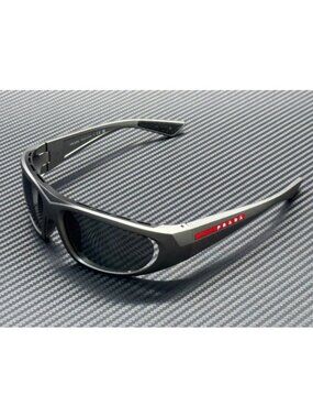New Prada Linea Rossa Men  Matte Grey Sunglasses 57-16-125